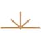 Ekena Millwork Kennewick Timber Gable Bracket, Western Red Cedar, 96"W x 40"H x 1 1/2"D x 3 1/2"F, 10/12 Pitch GBW096X40X0204KEN00SWR - alternate 1